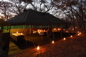 Botswana mobile safari dining