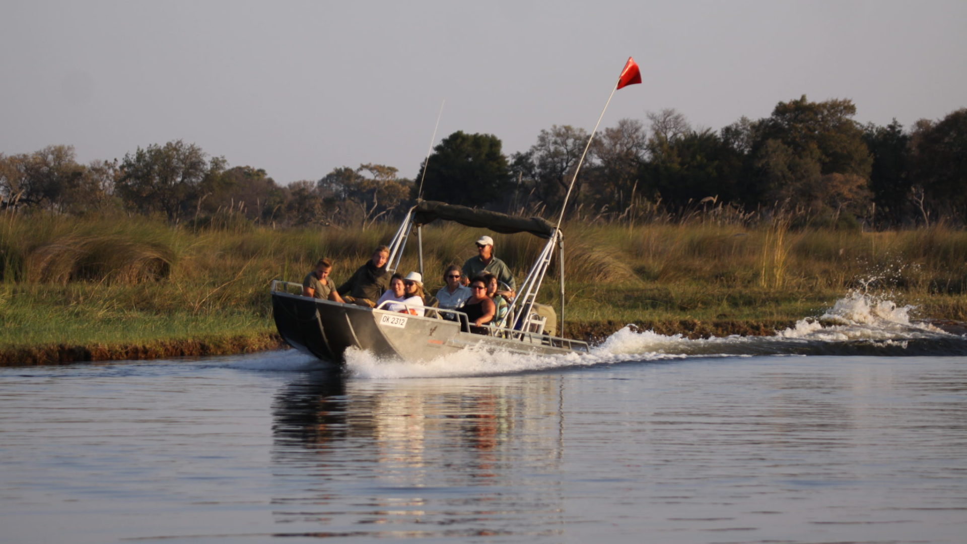 Trans Okavango boating expedition along river