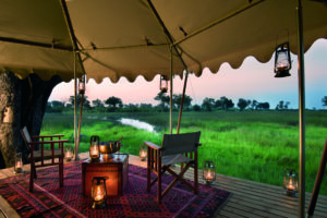 duba expedition camp botswana guest tent view