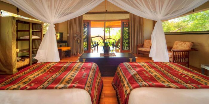 kanana tent bed view