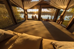 luambe camp bedroom outside view