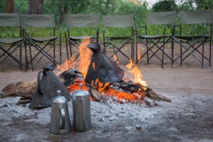 mashatu tented camp fire