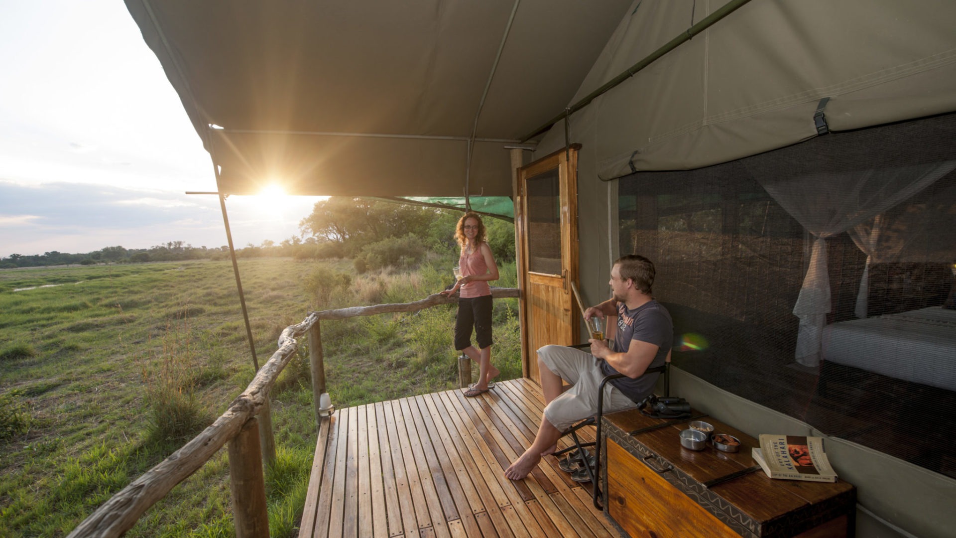 sango safari camp khwai tent view