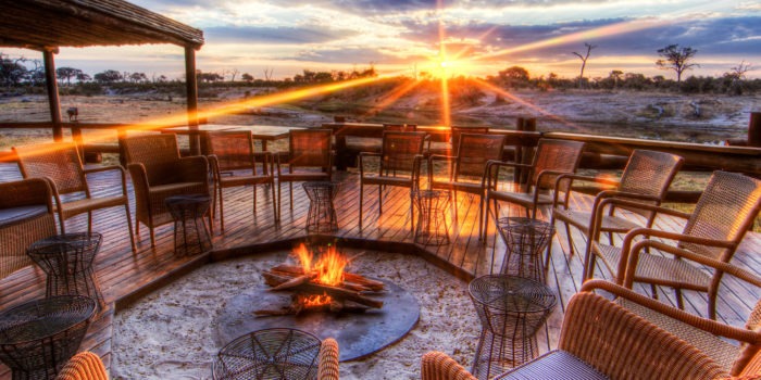 savute safari lodge fire deck