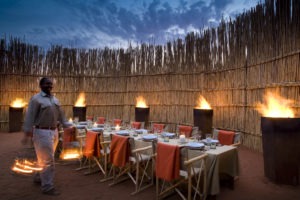 tswalu kalahari boma dinner