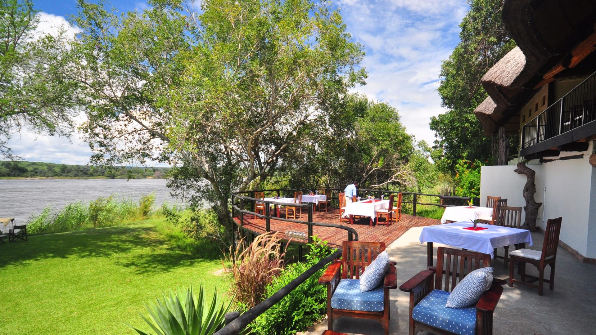 waterberry lodge livingstone front deck