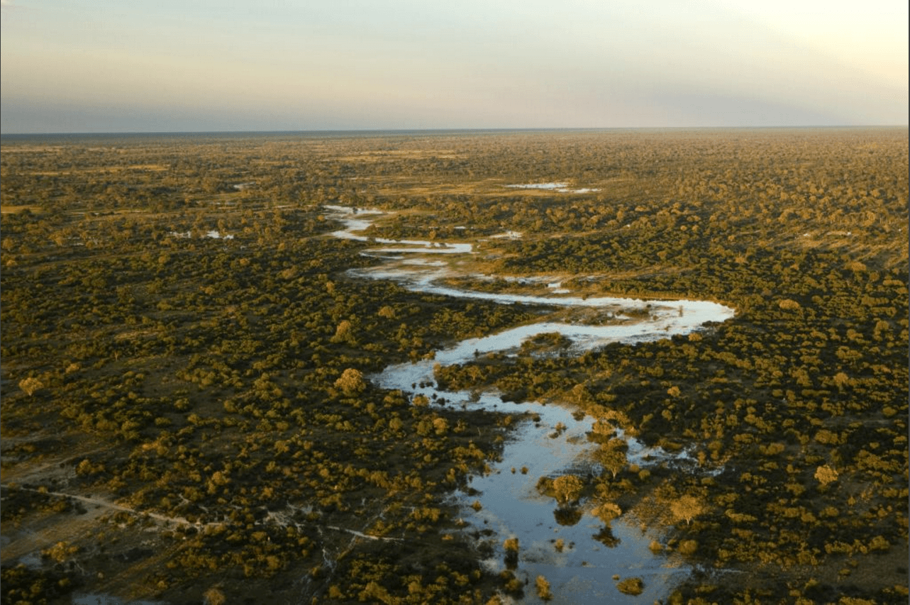 Northern Botswana Okavango Delta Aerial