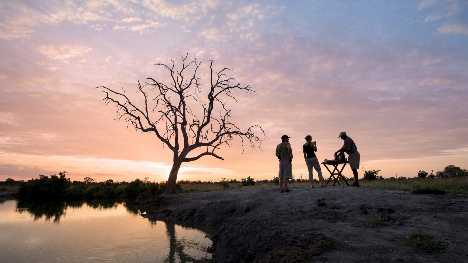 Zimbabwe hwange african sunset