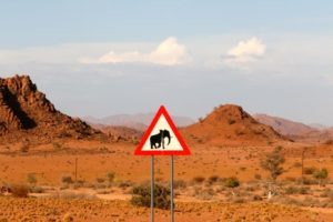 namibia sign desert
