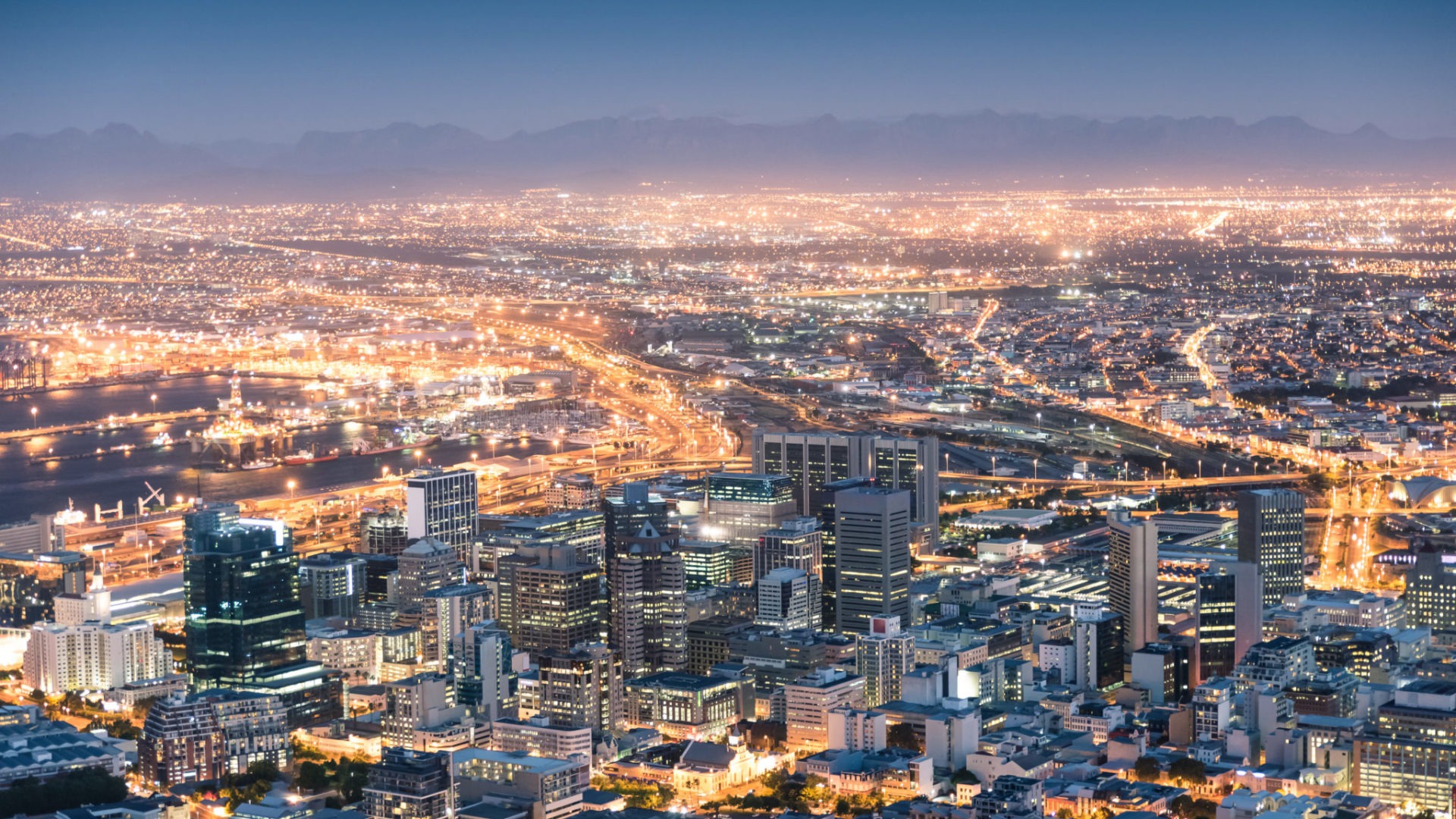 south africa johannesburg evening photo