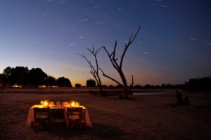 zambia south luangwa walking safari dining under stars