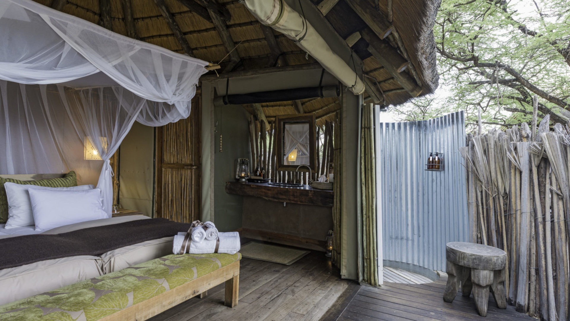 Onguma Tree Camp Bed room