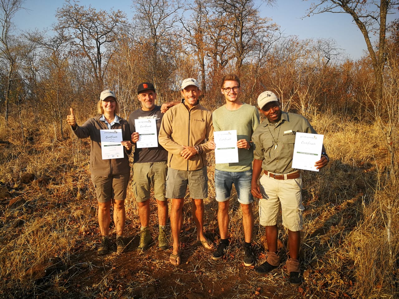 Zimbabwe FGASA training passed Ecotraining