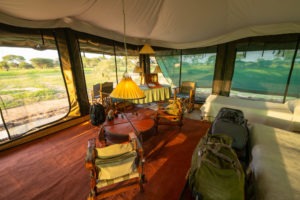 corfield camp tarangire tent lounge