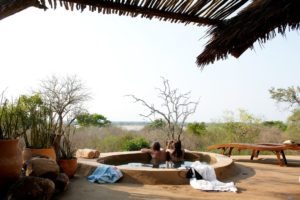 kiba point selous guests pool view