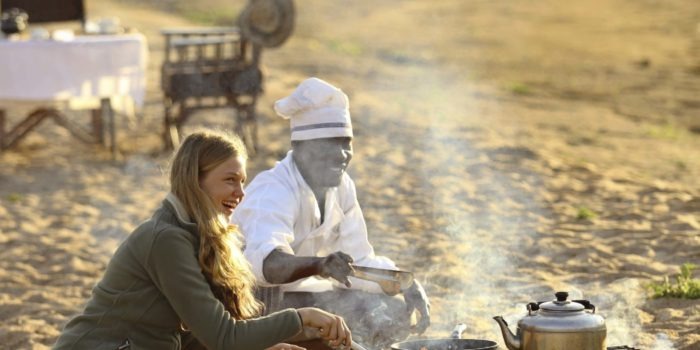 kichaka ruaha breakfast fire