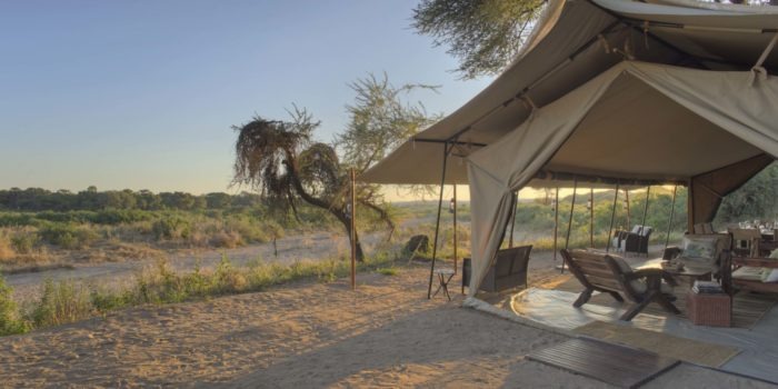 kichaka ruaha dining tent view