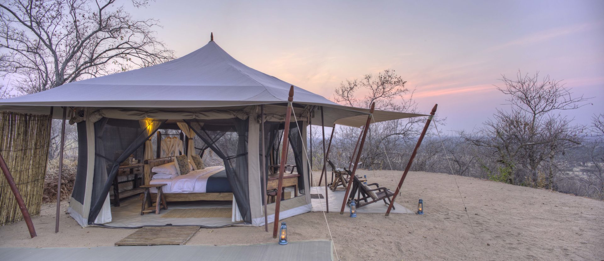 kichaka ruaha guest tent outside