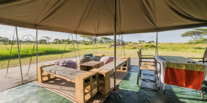 wayo walking camp serengeti dining tent