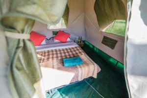 wayo walking camp serengeti tent interior