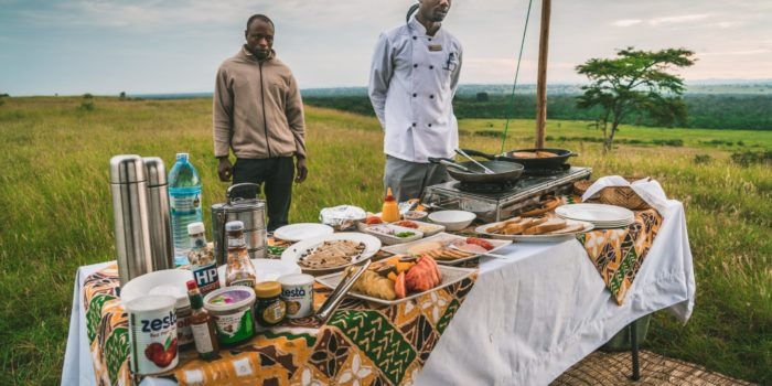ishasha wilderness camp uganda bush brunch