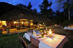 ishasha wilderness camp uganda outdoor dining