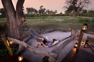 khwai tented camp botswana hammock