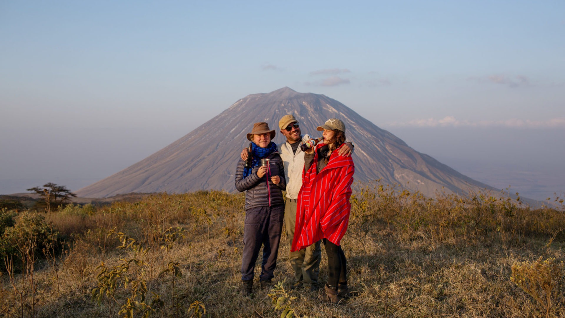 rift valley trekking tanzania sundowners