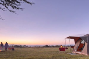 Encounter Mara Flycamp sunrise over conservancy