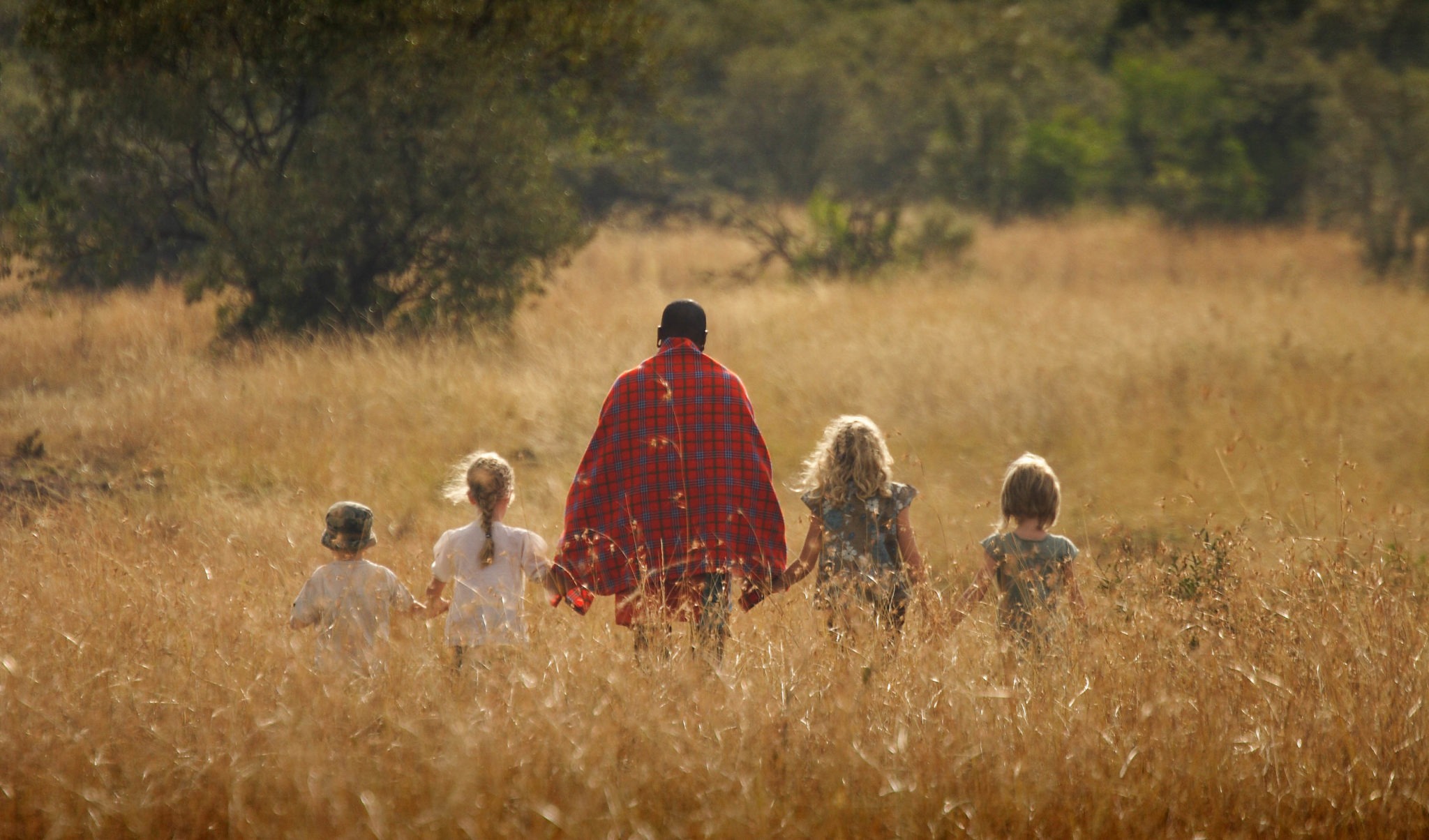 Walking safari with kids Mara Bush Houses