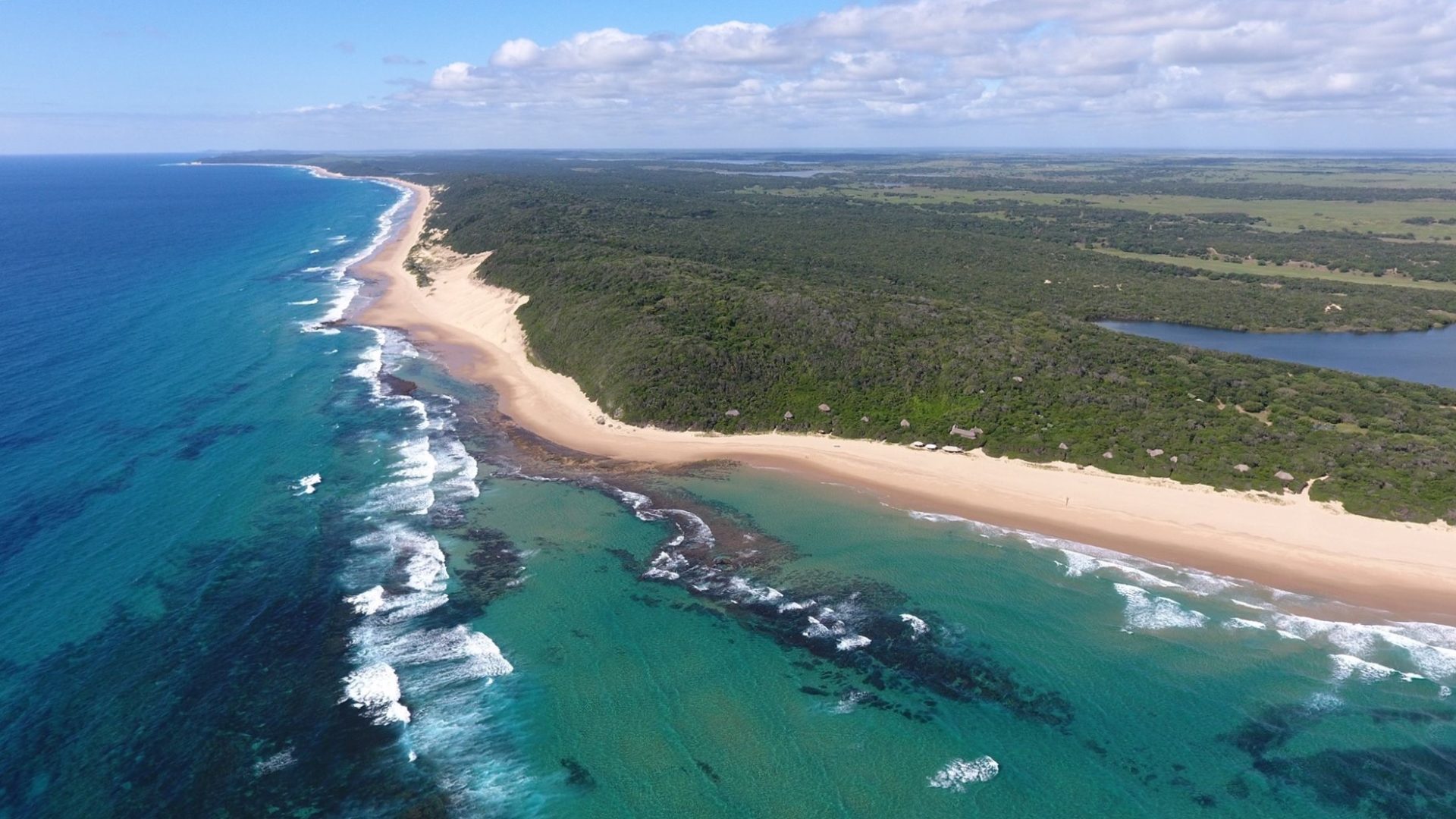 mozambique anvil bay aerial south