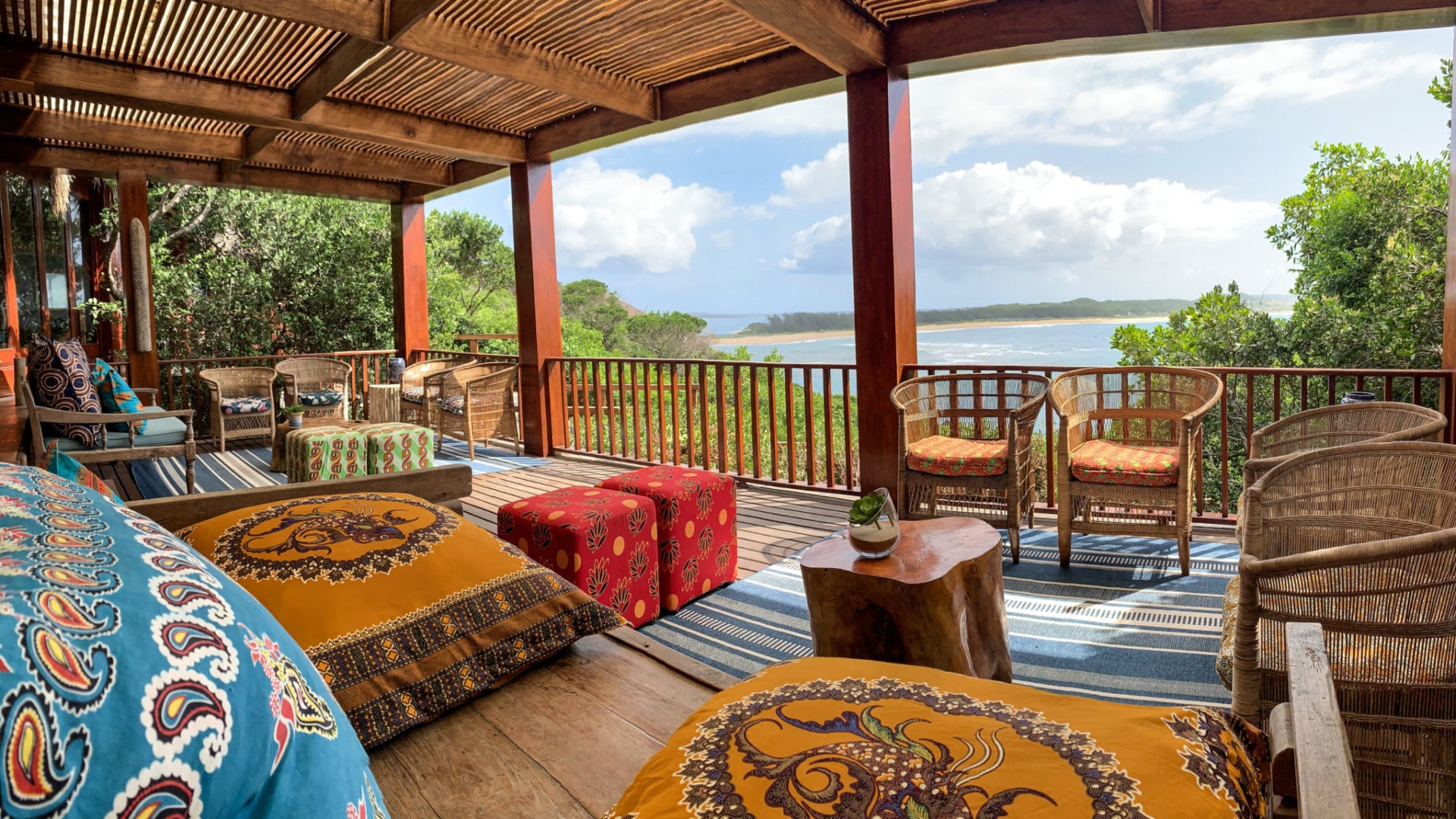 mozambique machangulo beach lodge sunken lounge
